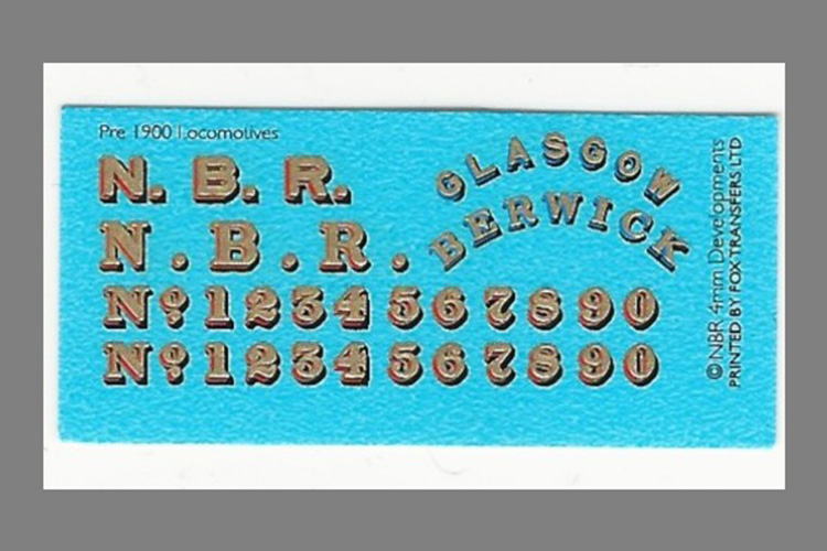 Transfer sheet 9401: Pre 1900 Locomotives