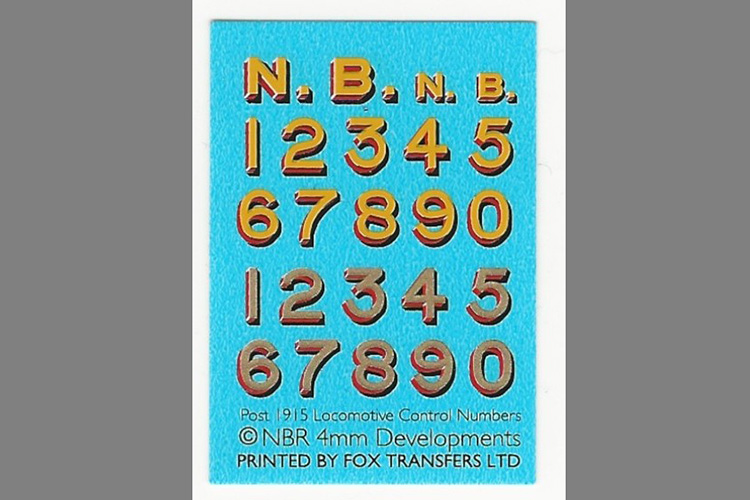 ransfer sheet 9404: Post 1915 Locomotive Control Numbers