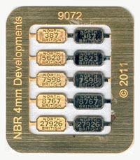 Wagon number plate 9072