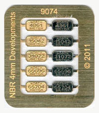 Wagon number plate 9074