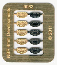 Wagon number plate 9082